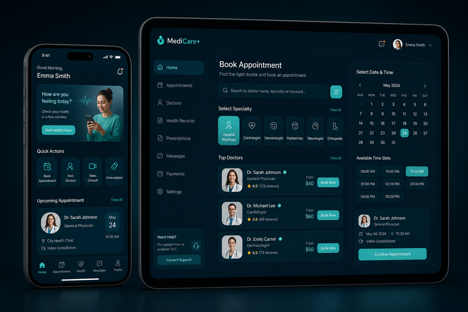 MediCare+ — Telemedicine Suite